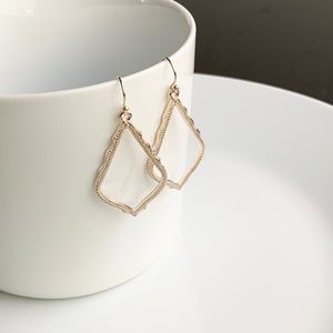 NEW Small Frame Earrings (rose gold)